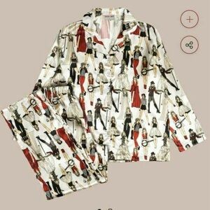 RED (TV) satin icons pajama TOP ONLY 4X Taylor Swift official merch